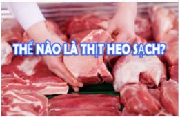 NHẬN BIẾT THỊT SẠCH, THỊT AN TOÀN TRÊN THỊ TRƯỜNG