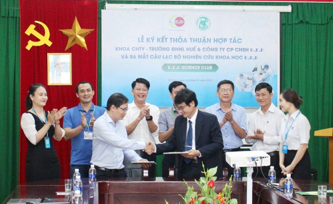 R.E.P Biotech và HUAF: Hợp tác đào tạo phát triển nguồn nhân lực chất lượng cao