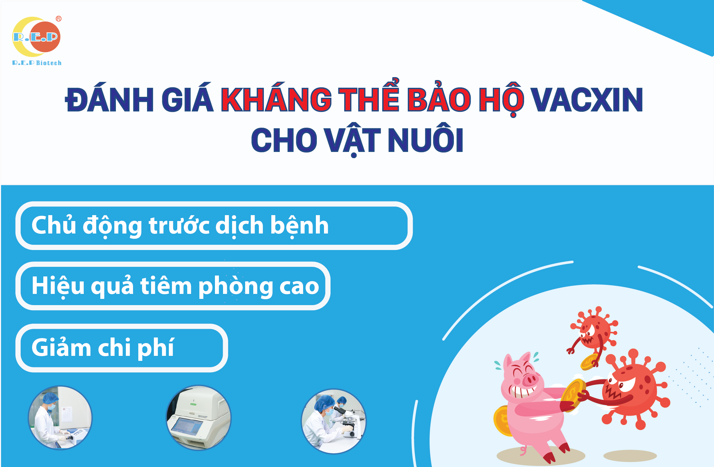 ĐÁNH GIÁ KHẢ NĂNG BẢO HỘ SAU TIÊM VACXIN PHÒNG BỆNH VẬT NUÔI