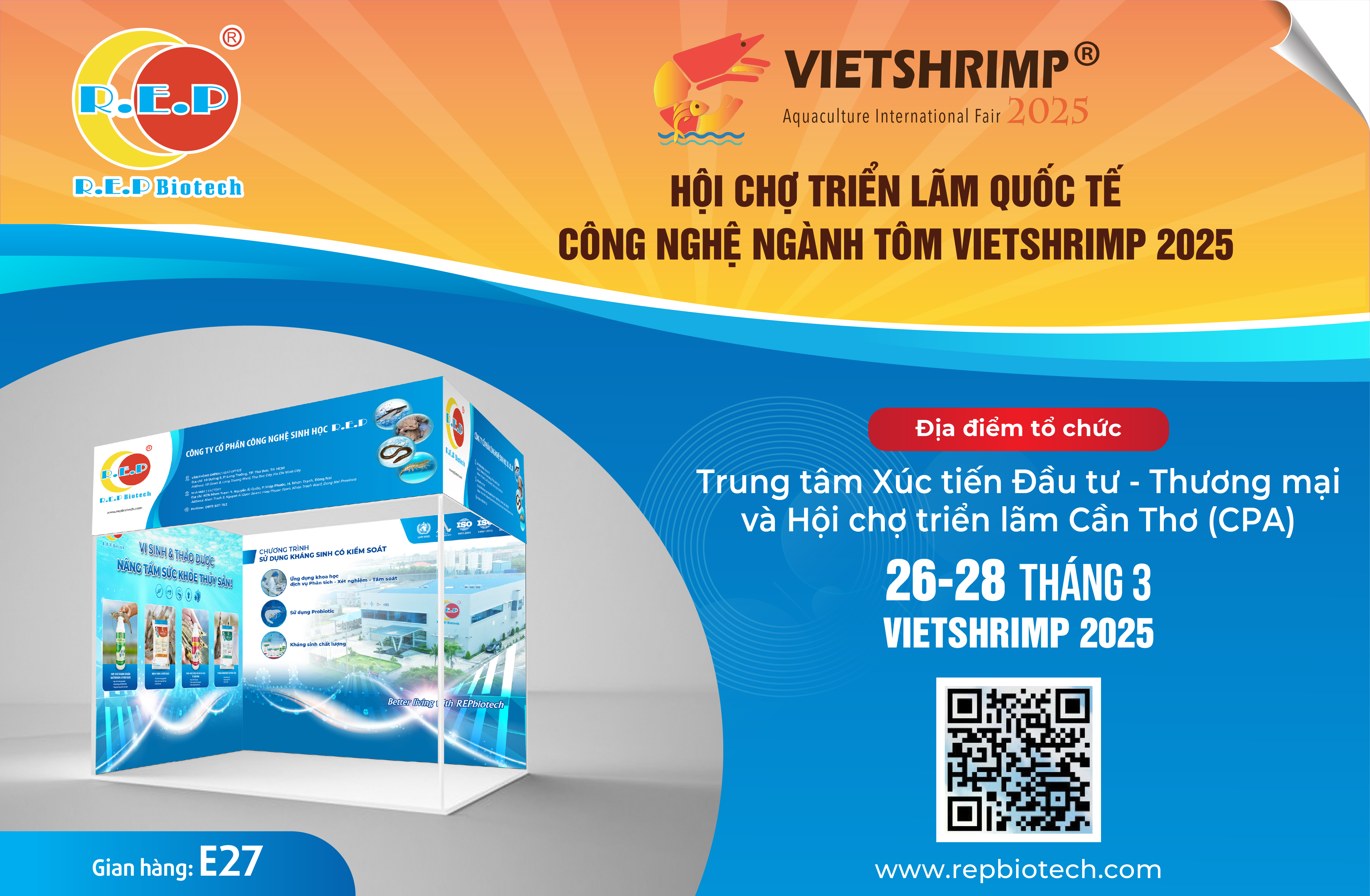 GIAN HÀNG E27 - TỌA ĐỘ CỦA R.E.P BIOTECH TẠI VIETSHRIMP 2025
